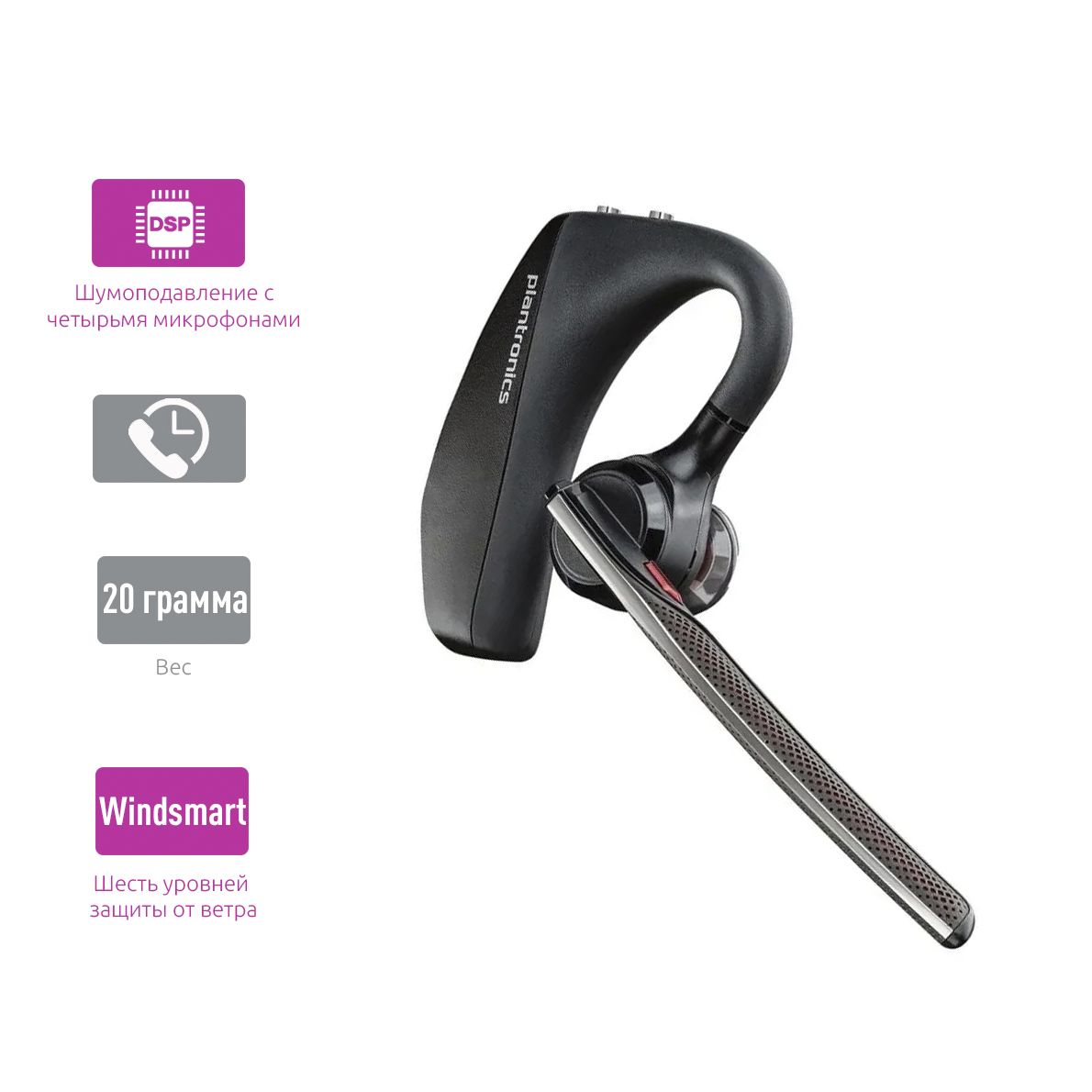 Bluetooth-гарнитура Plantronics Voyager 5200 - купить по выгодной цене в  интернет-магазине OZON (1041003211)