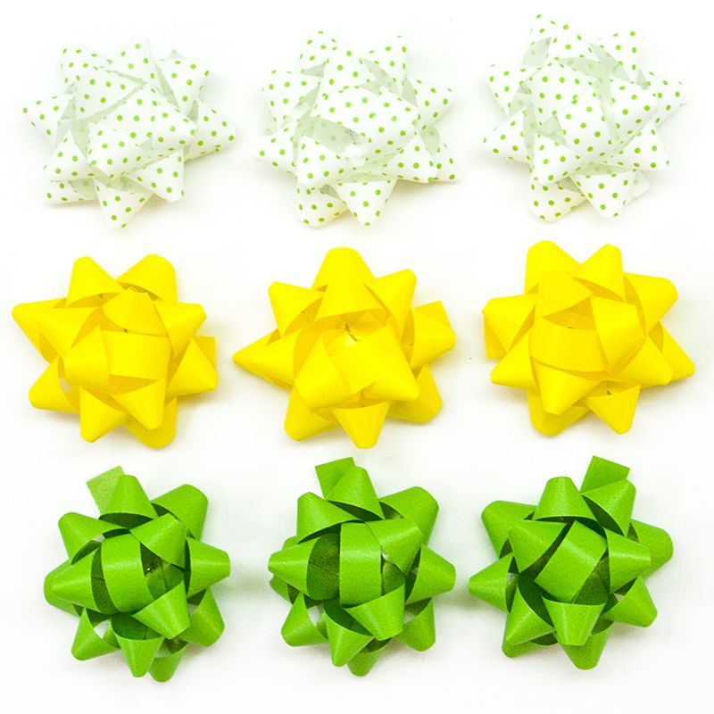 Набор подарочных бантов 3 шт. Бант "звезда". Бальзам в виде бантика. Бант подарочный звезда. Бант микс.