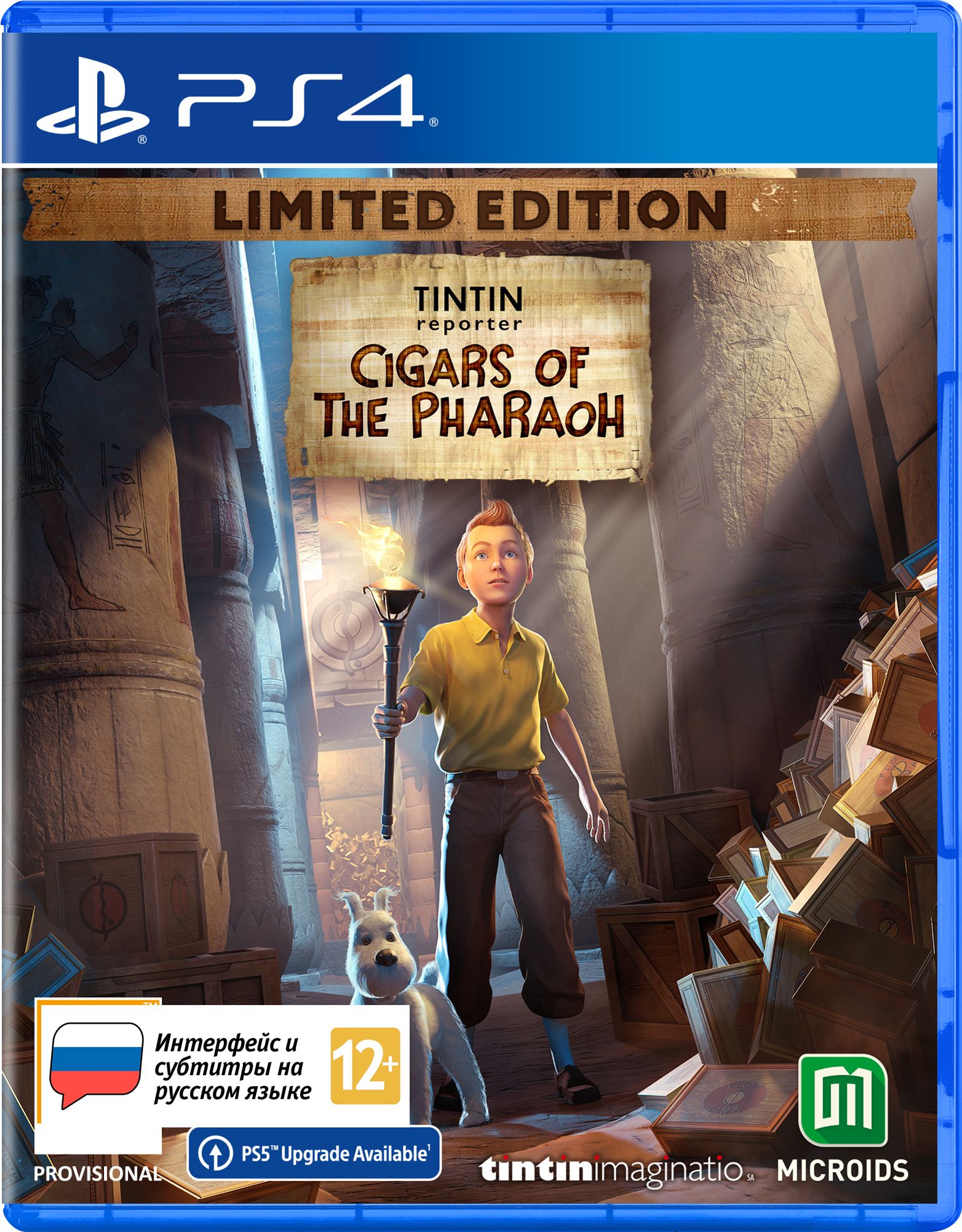 Игра Tintin Reporter: Cigars of the Pharaoh - Лимитированное издание  (PlayStation 4, PlayStation 5, Русские субтитры)