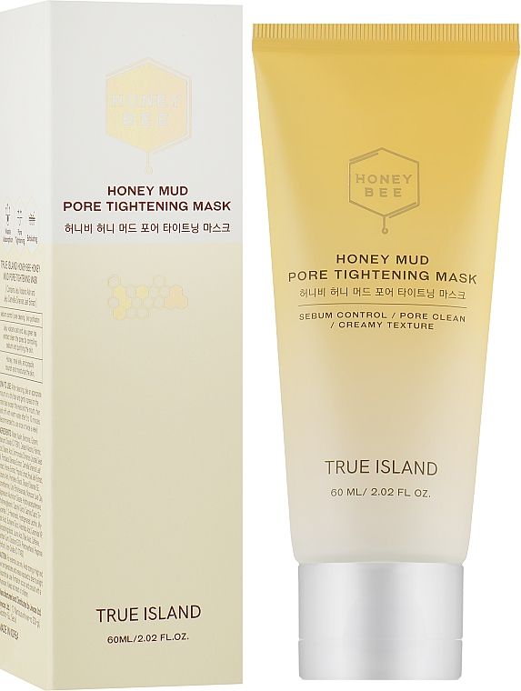 True island honey bee. Honey Mud Pore tightening Mask. Honey Bee гоммаж true Island. True Island маска для сужения пор. True Island Honey Bee Honey Mud Pore tightening Mask OZON.