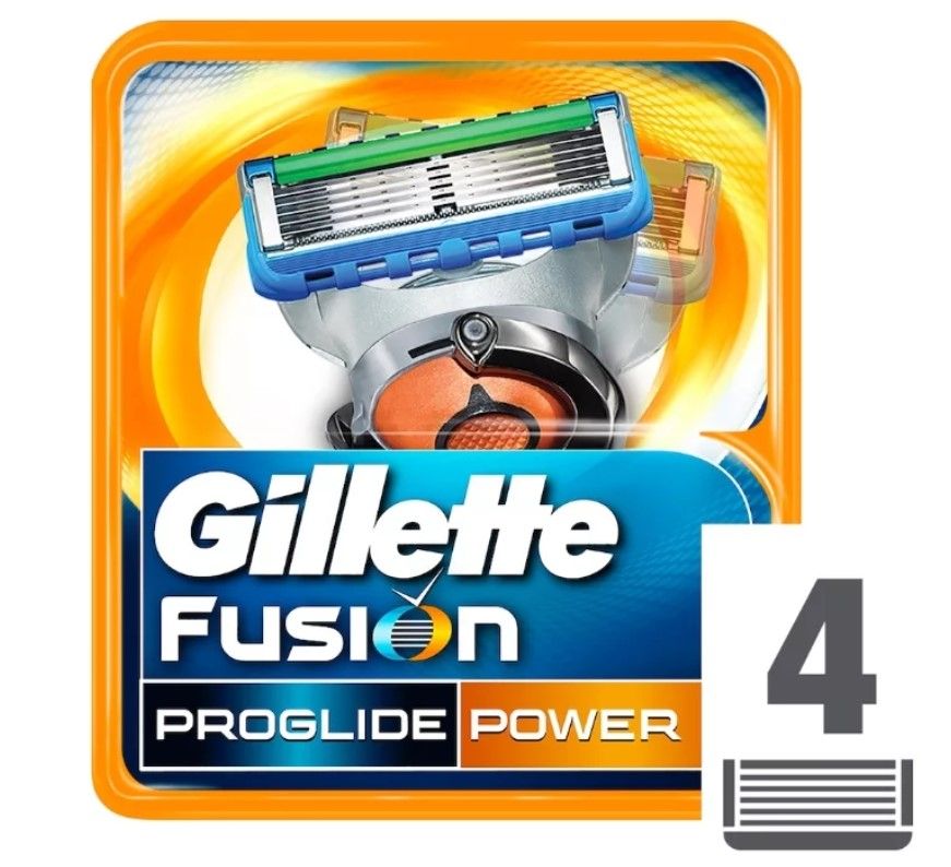 Кассеты Фьюжен Проглайд Power 2шт. Fusion 5 PROGLIDE Power кассеты 8 шт.