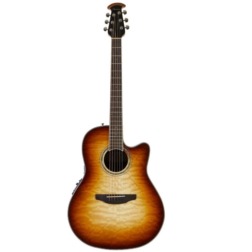 Ovation Электроакустическая гитара CS24X-7C Celebrity Standard Plus Mid Cutaway Cognac Burst Gloss 6-струнная, корпус Ель