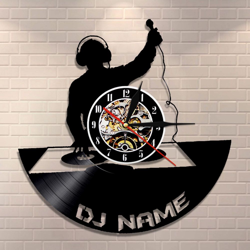 Час час dj. Виниловые часы рок. часы диджей. часы из проигрывателя винила. сувенир ди джей на винилах.