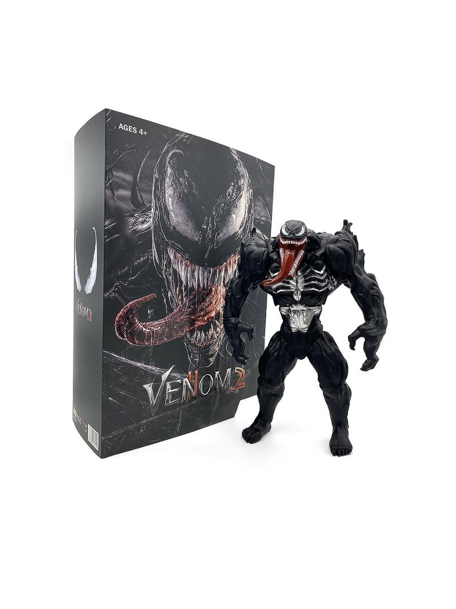 Фигура Веном черный игрушка VENOM Marvel - купить с доставкой по выгодным  ценам в интернет-магазине OZON (1347985611)