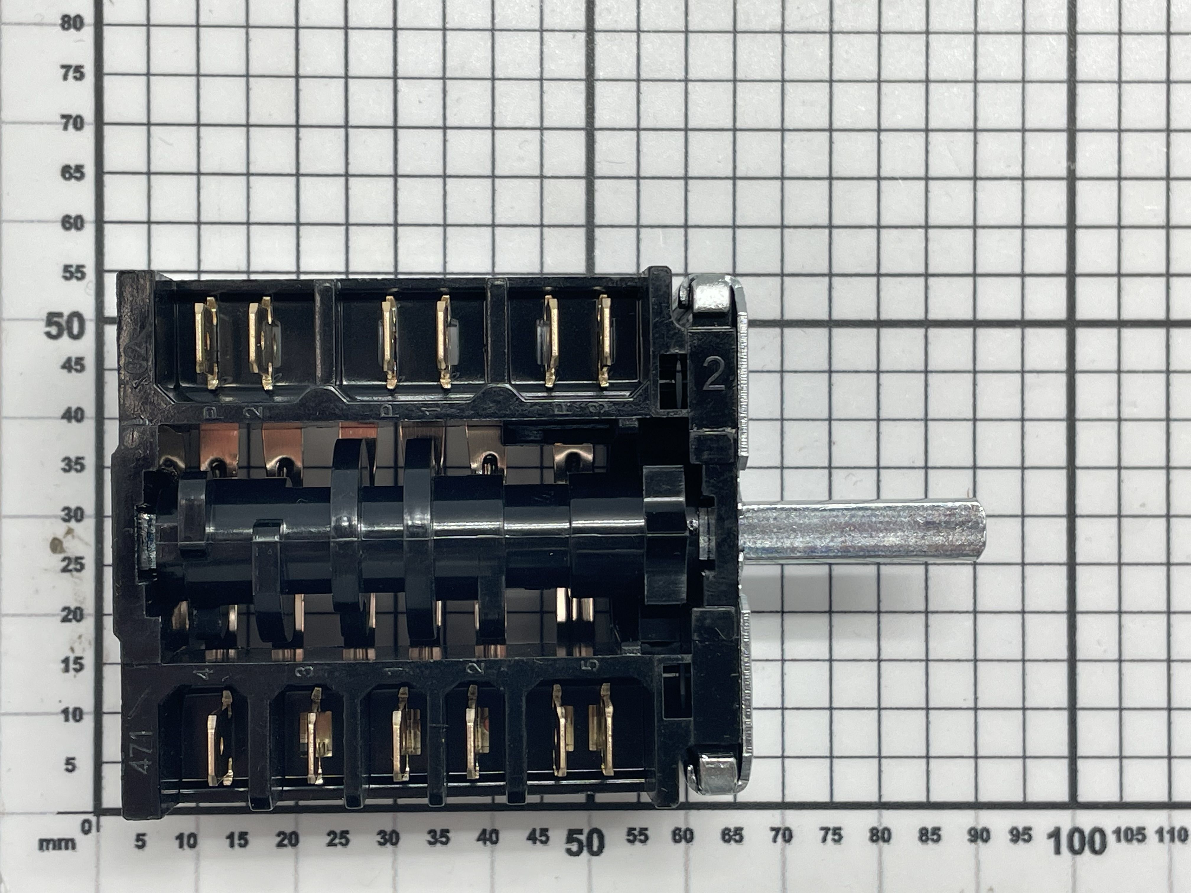 Переключатель режимов духовки RT345-1A(51.43/-23)-S 16A,250V,T