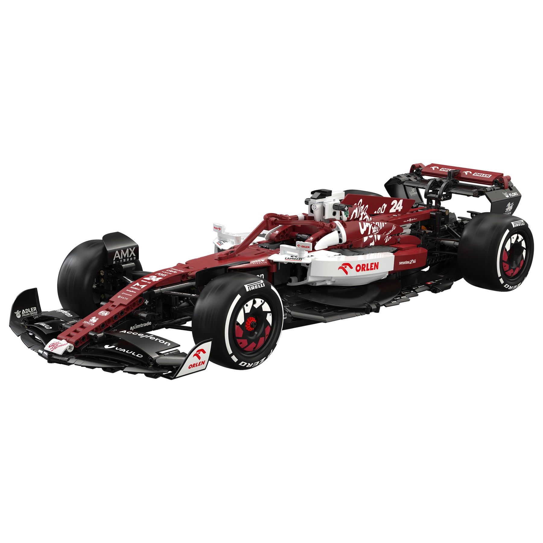 Конструктор 3D CaDA машина Формула 1 Alfa Romeo F1, независимая подвеска,  подвижные элементы, 1868 деталей - C64005W