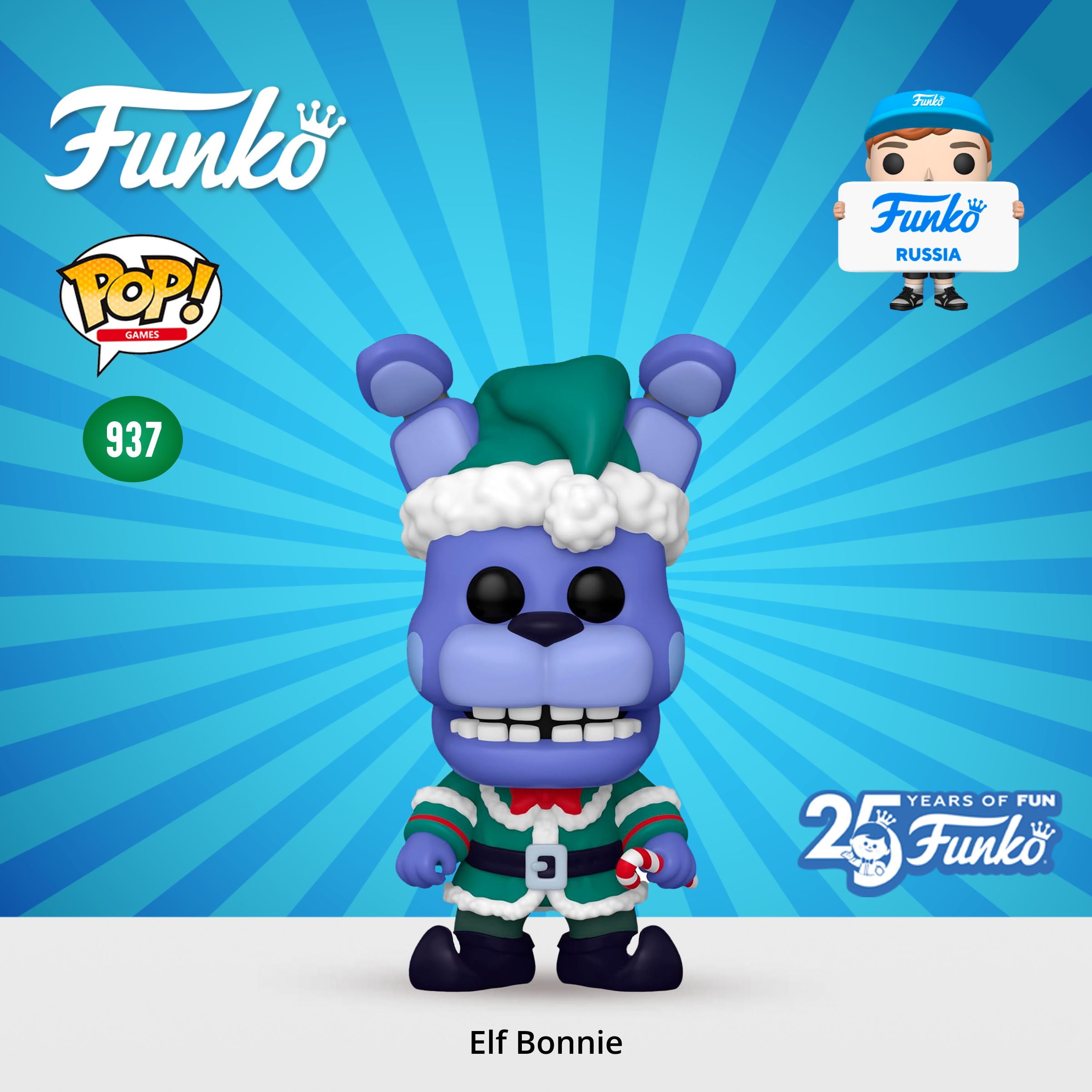 Фигурка Funko POP! Games FNAF Holiday Elf Bonnie/ Фанко ПОП по мотивам игры  Пять ночей с Фредди - купить с доставкой по выгодным ценам в  интернет-магазине OZON (1400298978)