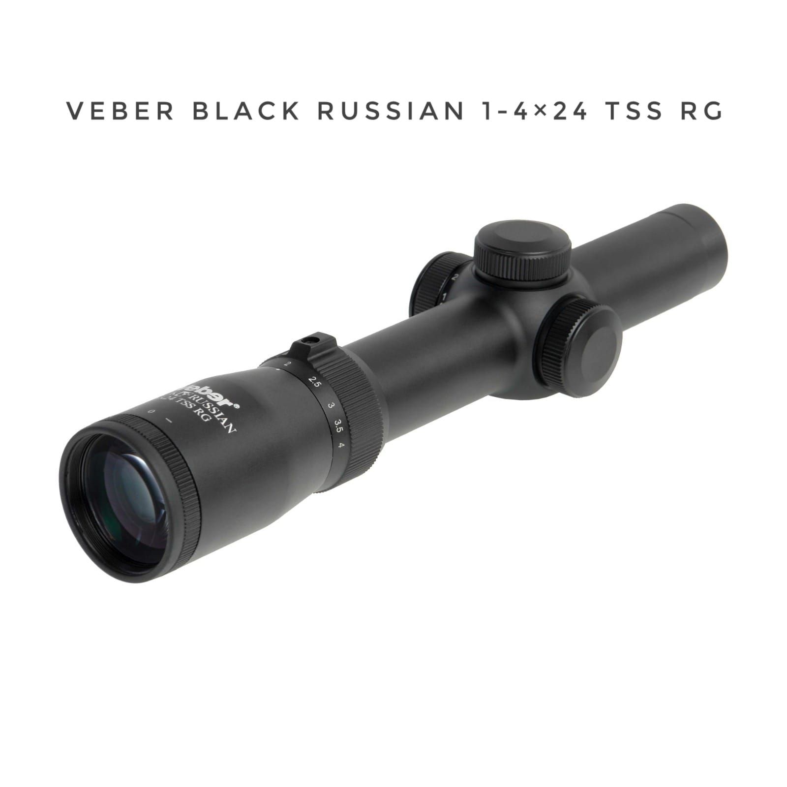 Прицел оптический Veber Black Russian 1-4x24 TSS RG