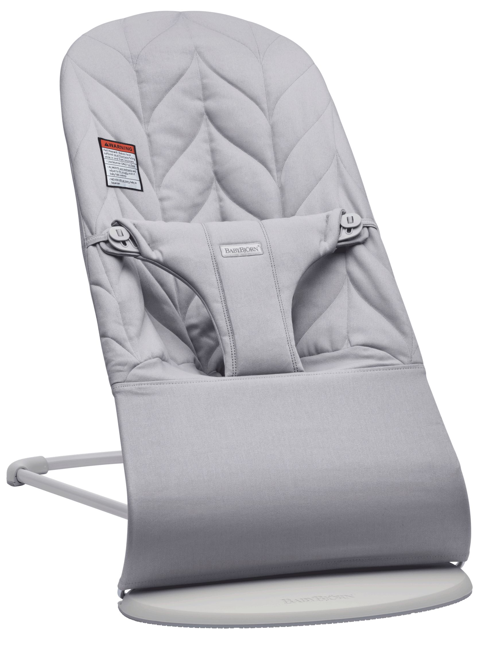 Детский шезлонг BabyBjorn Bliss Cotton Light Gray Petal Quilt 0061.24