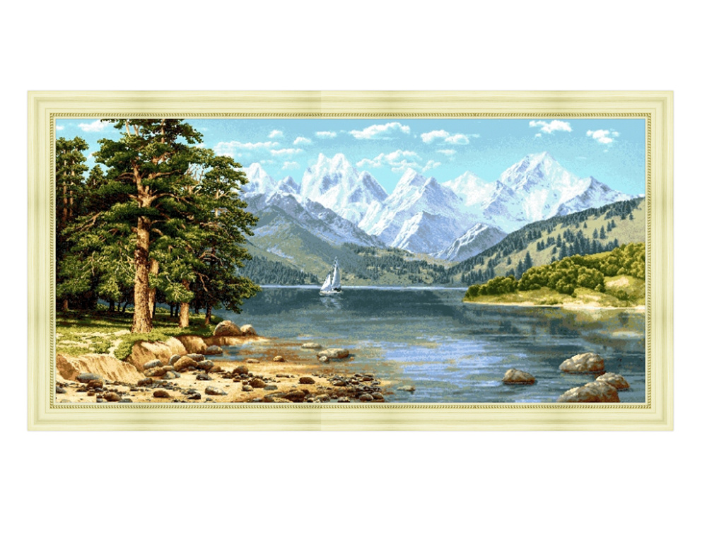 Картина гобелен корабль