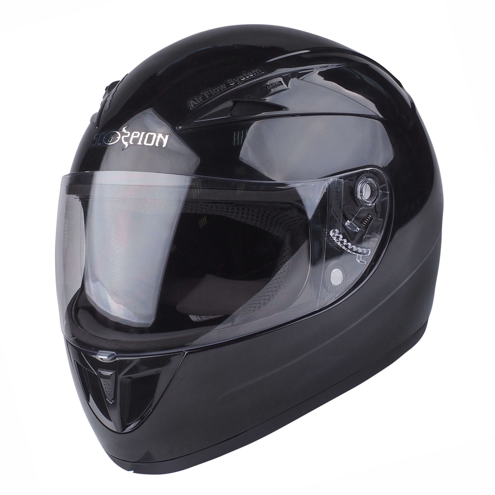 Шлем для мотоциклистов Studds SCORPION Solid Gloss Black XS мотоэкипировка мотозащита  #1