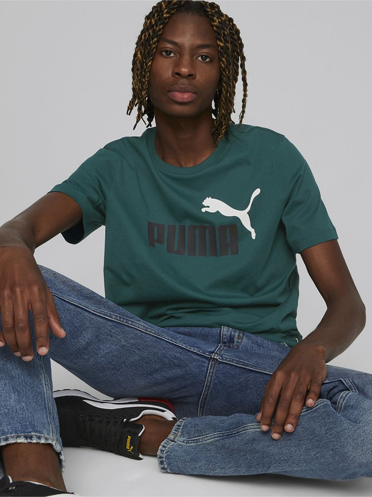 Футболка PUMA Ess+ 2 Col Logo Tee #1