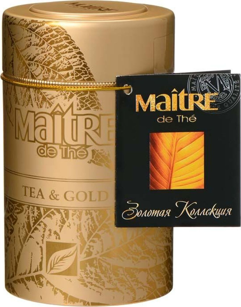 Чай листовой Maitre de The Золотая коллекция Горный диань, черный, 40 г ...
