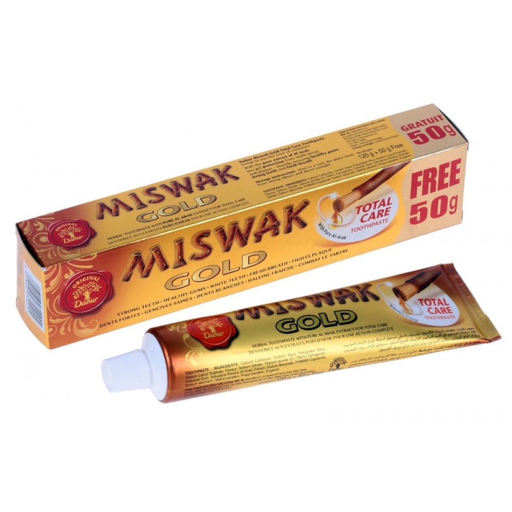 Зубная паста Dabur Miswak Gold, 170 г - купить по выгодной цене в ...