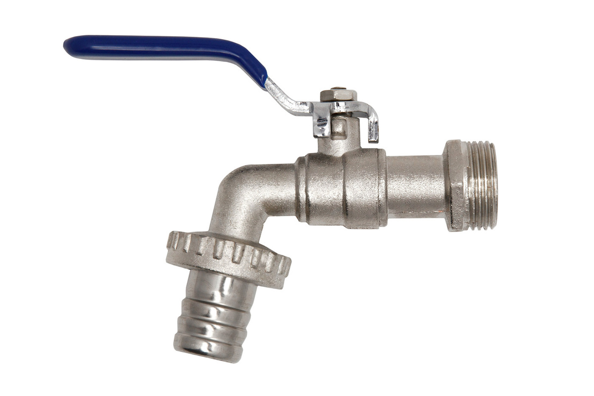 Кран шаровой водоразборный со штуцером 3/4\" ручка купить по низкой цене ...