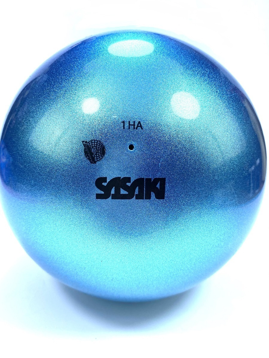 Мяч для художественной гимнастики SASAKI, 18.5 см, голубой -  по .