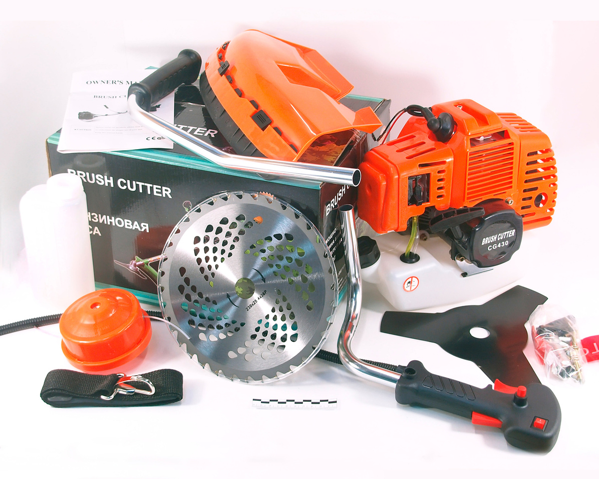 Триммер бензиновый (мотокоса) Brush Cutter CG430 (2.8 кВт, леска и нож), купить по выгодной