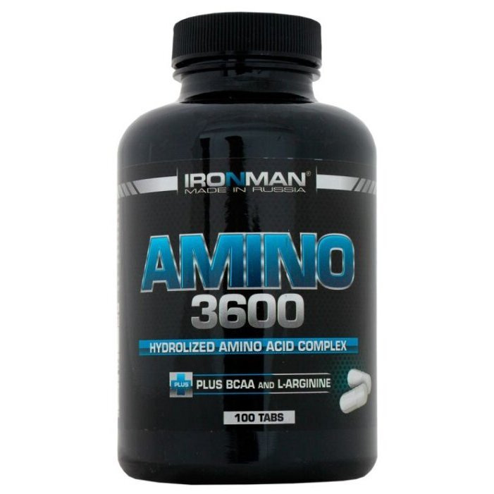 Аминокислоты Ironman Amino 3600, 100 таблеток #1