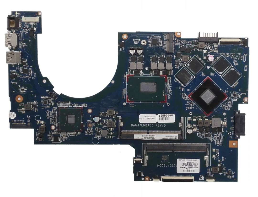 Материнская плата HP 17-AB 17-W i5-8300H SR3Z0 DDR4 N17P-G0-A1 GTX1050 ...