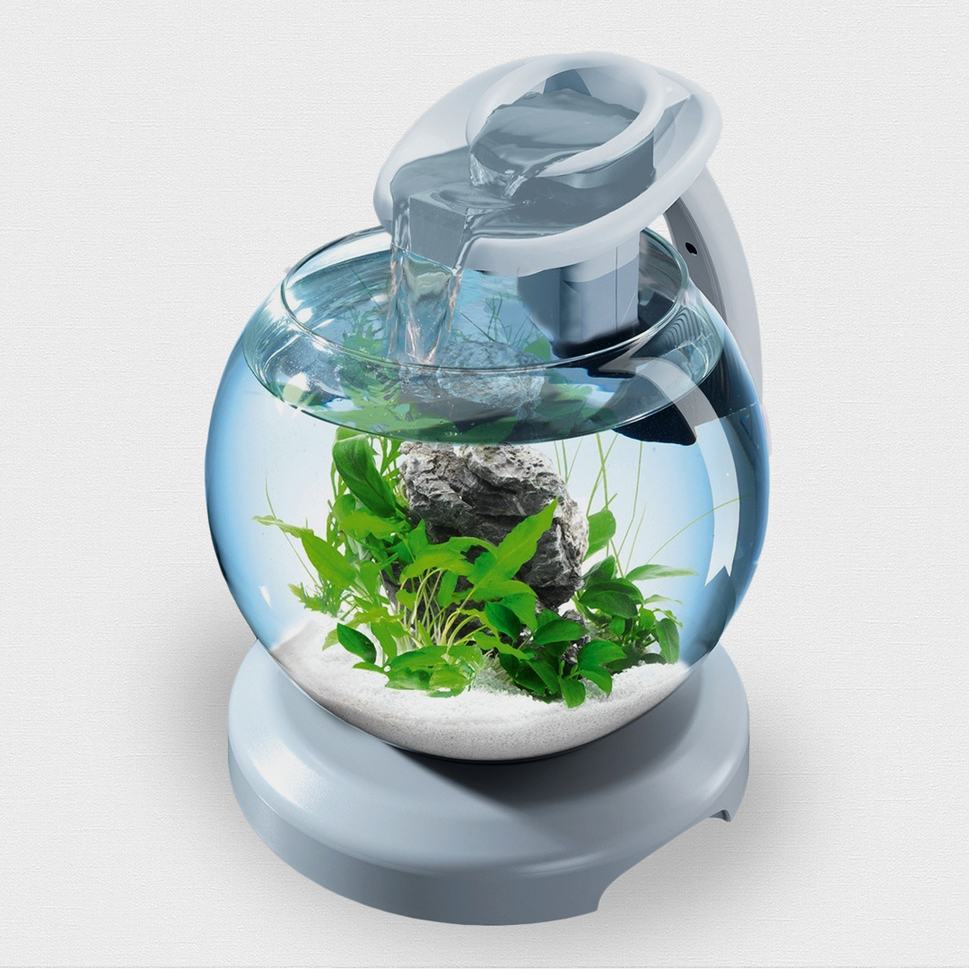 Аквариум Tetra Cascade Globe Duo Waterfall круглый, 6.8л (белый ...