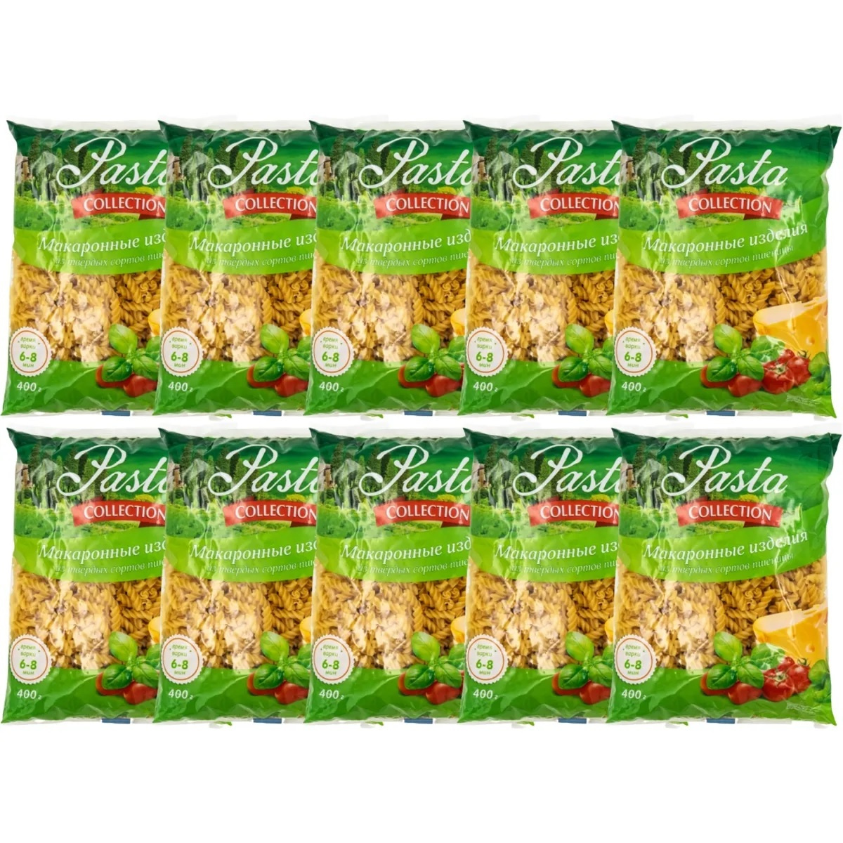 Макароны-спирали, Pasta collection, 400 г, 10шт — купить в интернет ...