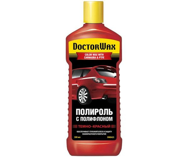 Полироль автомобильный для кузова "DOCTOR WAX" Карнауба-Тефлон (236 мл ...