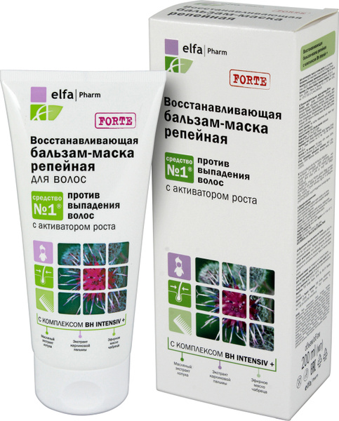 Elfa Pharm Бальзам-маска Восстанавливающая репейная против выпадения ...