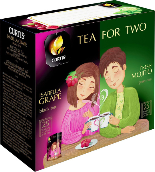 Чай в пакетиках Curtis Tea For Two Чай для двоих, 92,5 г - купить с ...