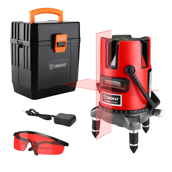 Купить Уровень лазерный самовыравнивающийся DEKO DKLL02RB SET 3 в ...