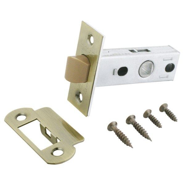 Защелка дверная межкомнатная АЛЛЮР АРТ L45-8-P AB старая бронза ...