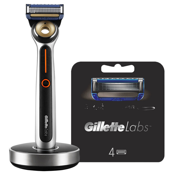 Бритвенный станок Gillette Labs Heated Razor + 4 сменные кассеты ...
