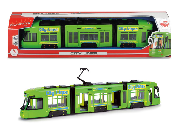 Трамвай Dickie Toys городской, 46 см, зеленый (3749005029) - купить с ...