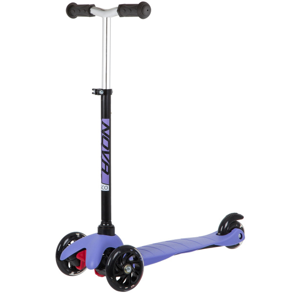 Самокат Novatrack Самокат-кикборд Disco-kids Basic, детский, свет ...