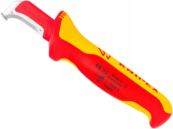 Нож с пяткой для снятия изоляции Knipex 98 55 KN-9855 - купить по ...