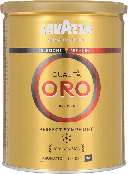 Кофе молотый Lavazza Qualita Oro, 250 г (ж/б) - купить с доставкой по ...