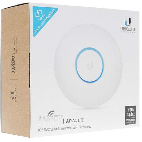 Точка доступа UBIQUITI UAP-AC-LITE(EU), белый, 2.4 ГГц, 5 ГГц купить по ...