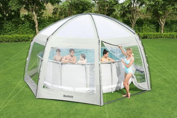 Купол для бассейна круглый, 600x600x295 см, Bestway, артикул 58612 ...