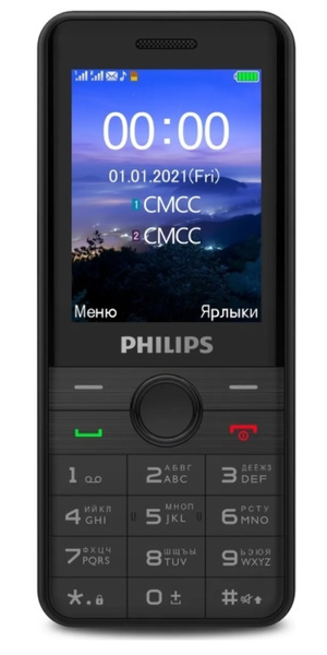 Мобильный телефон Philips Xenium E172 черный купить на OZON по низкой ...