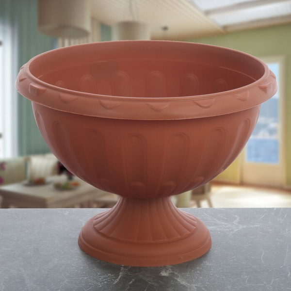 Вазон на ножке "Джулия", 8 л, коричневый - купить вазу в интернет ...