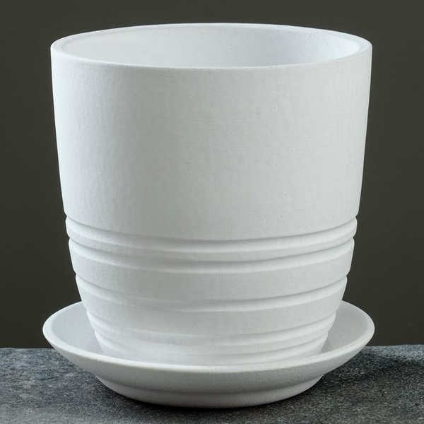 Горшок для цветов 1,7 литра Престиж белый №3 - купить с доставкой по ...