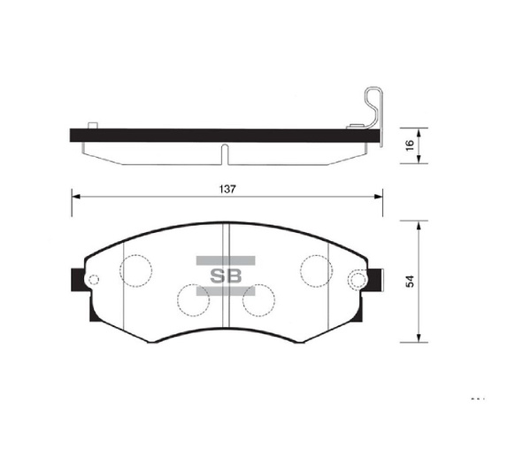 Колодки тормозные Sangsin Brake SP1065 Передние - купить по низким ...