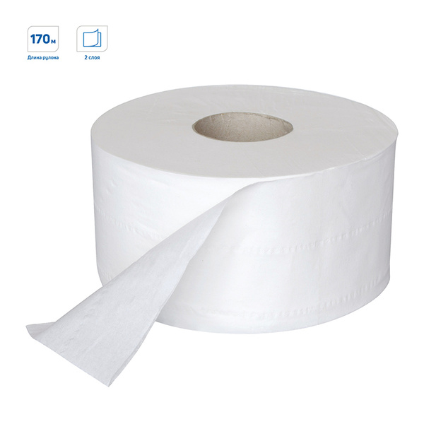 Бумага туалетная для диспенсера 2-слойная OfficeClean Professional ...