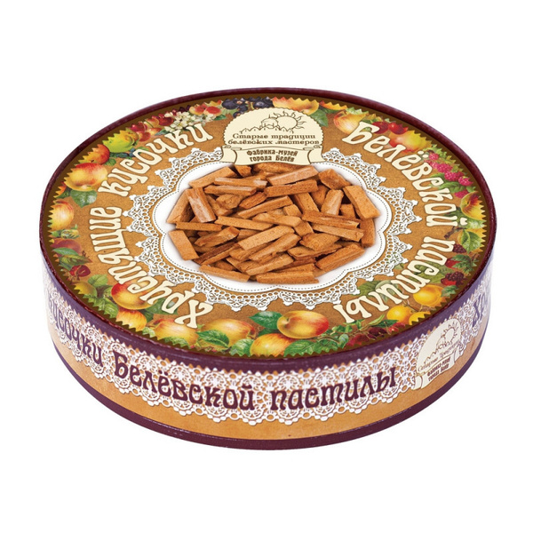 Пастила Хрустящие кусочки 250 г (круглая подарочная коробка) - купить с ...