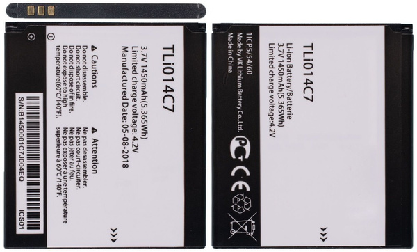 Аккумулятор для Alcatel One Touch Pixi First 4024D / TLi014C7 купить на ...