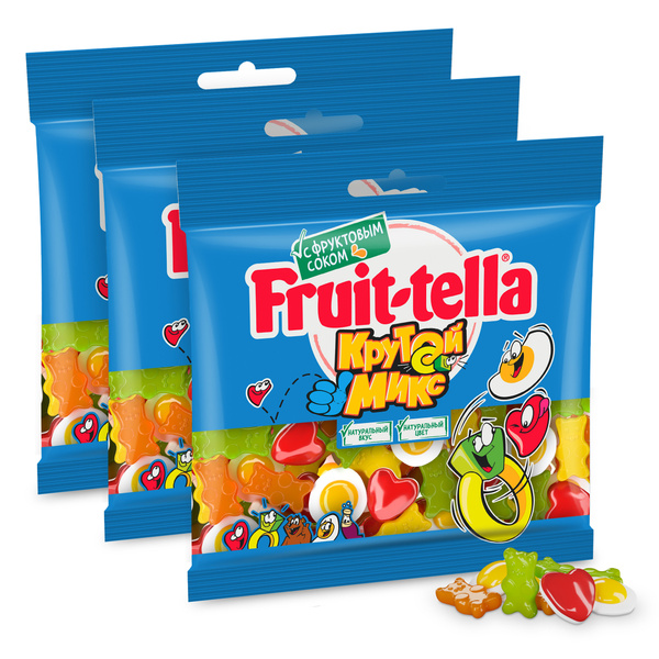 Мармелад жевательный Fruittella Крутой Микс, 3 шт по 150 г - купить с ...