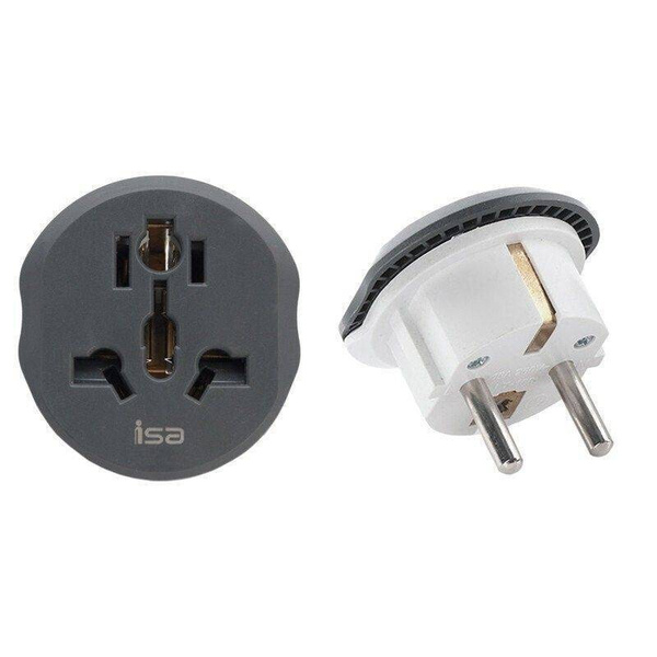Евро-переходник на все виды розеток ISA 2 шт. / Переходник для розетки ...