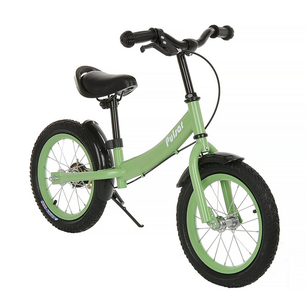 Беговел Pituso Pulsar надувные колеса AIR 14" Green matt велобег ...