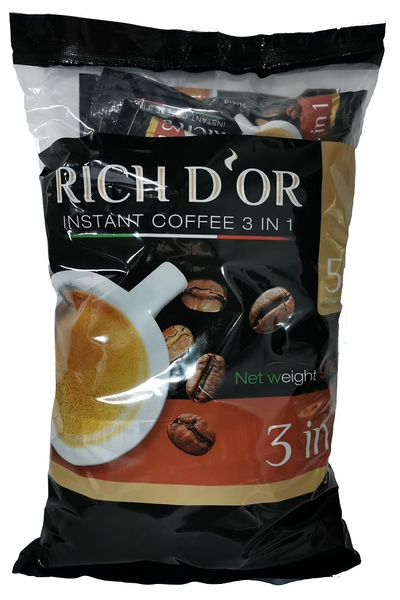 Кофе растворимый 3в1 "RICH D'OR" 18г*50 (900 гр) купить на OZON по ...