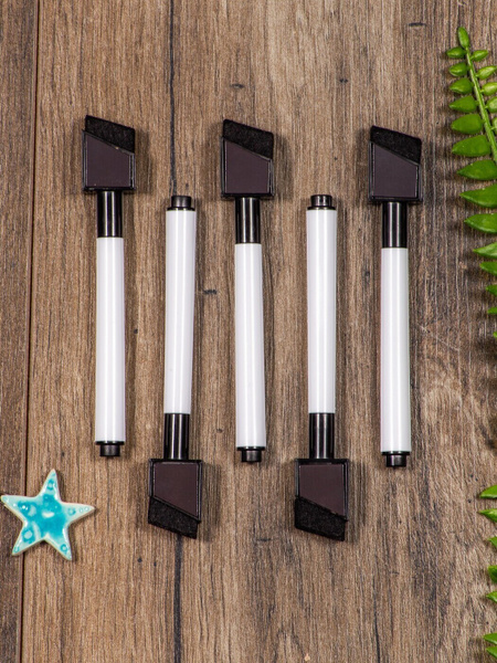 Маркер черный на водной основе для белой доски с губкой PaperFox, для ...