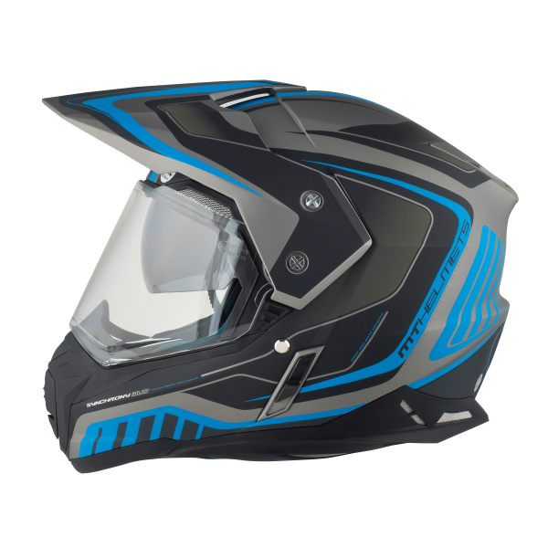 Кроссовый шлем для мотоцикла эндуро с визором MT SYNCHRONY Duo Sport ...